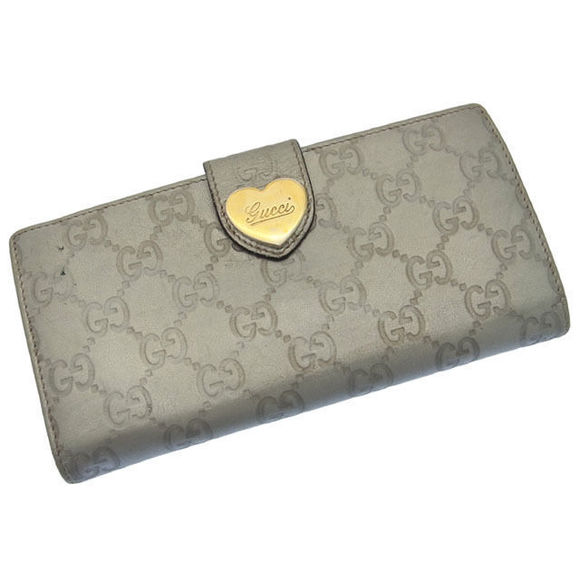 Gucci ssima  long heart Wallet - Picture 1 of 6